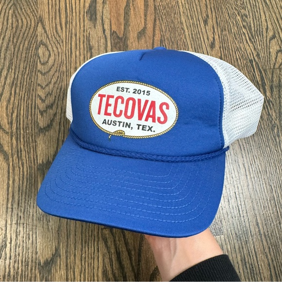 Tecovas Accessories - Tecovas blue and white trucker hat